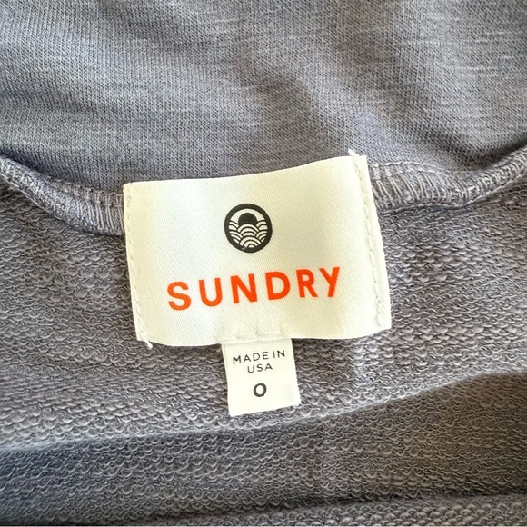 Sundry Women’s Asymmetrical Pull On Casual Blue Cotton Skirt Size 0 - Picture 4 of 10